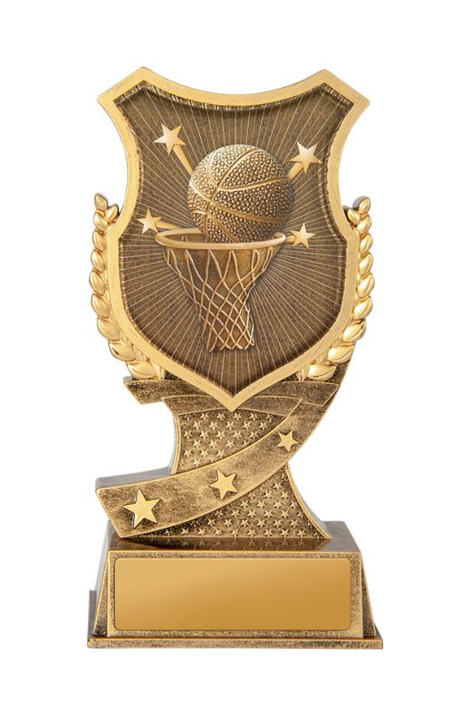 W22-8025 Shield Stand-Basketball 15cm