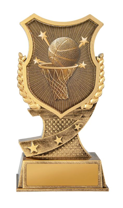 W22-8026 Shield Stand-Basketball 17.5cm