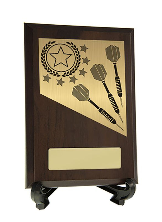 W22-8215 Plaque with Darts Trim 15.5cm