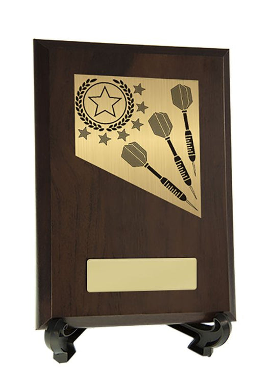 W22-8216 Plaque with Darts Trim 17.5cm
