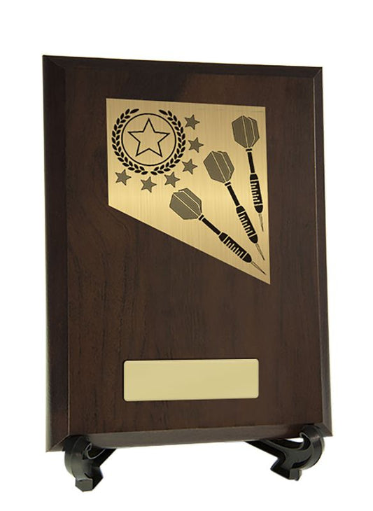 W22-8217 Plaque with Darts Trim 20cm