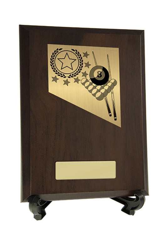 W22-8220 Plaque with Billiards Trim 20cm