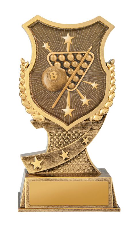 W22-8229 Shield Stand-Billiards 17.5cm