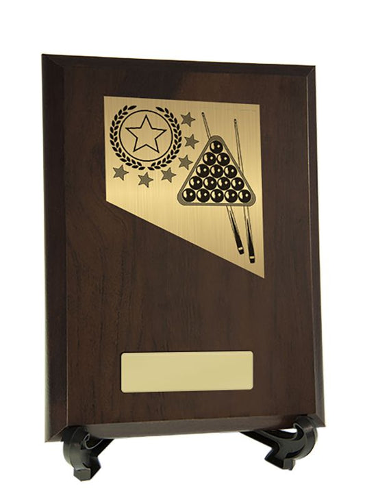 W22-8316 Plaque with Billiards Trim 20cm