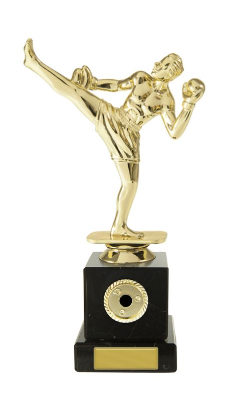 W22-8519 Kickboxer on Base 19.5cm