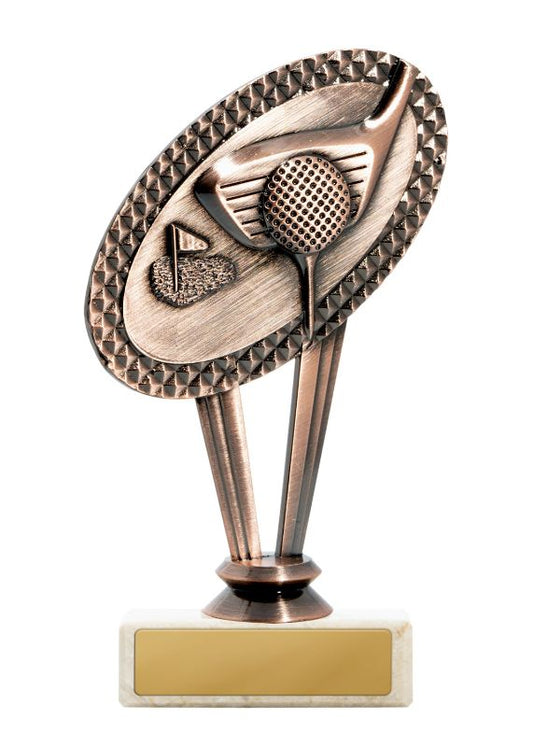 W22-8811 Metal Golf Theme on Base 15cm