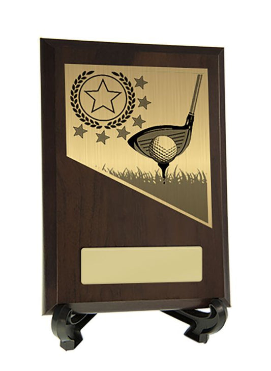 W22-8901 Plaque with Golf Trim 15.5cm