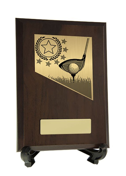 W22-8902 Plaque with Golf Trim 17.5cm