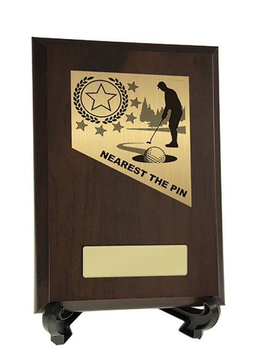 W22-8914 Plaque with Golf Trim 17.5cm