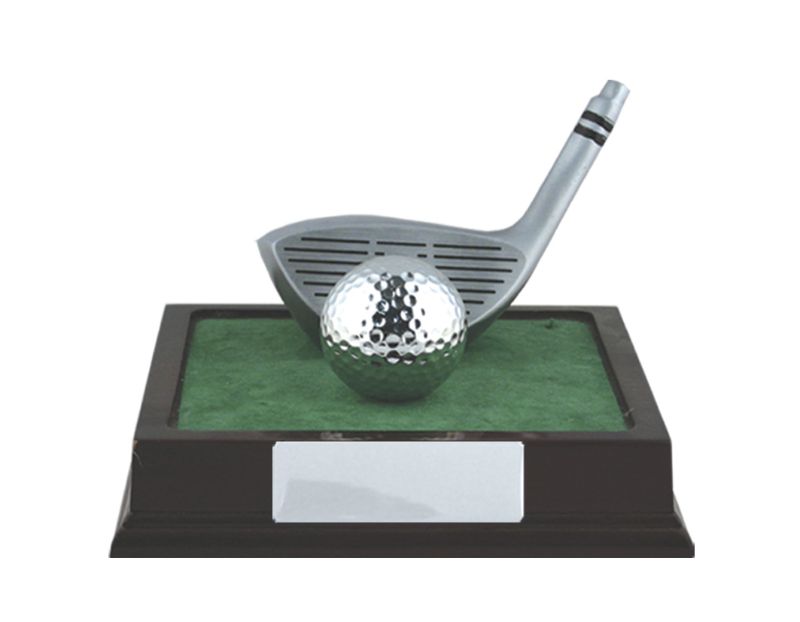 W22-9101 Golf Wood/Ball on Base 11.5cm