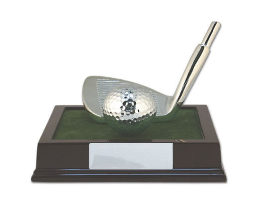 W22-9102 Golf Iron/Ball on Base 11.5cm