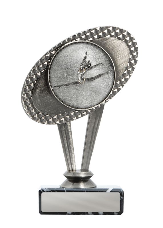 W22-9310 Metal Gymnastics Theme on Base 15cm