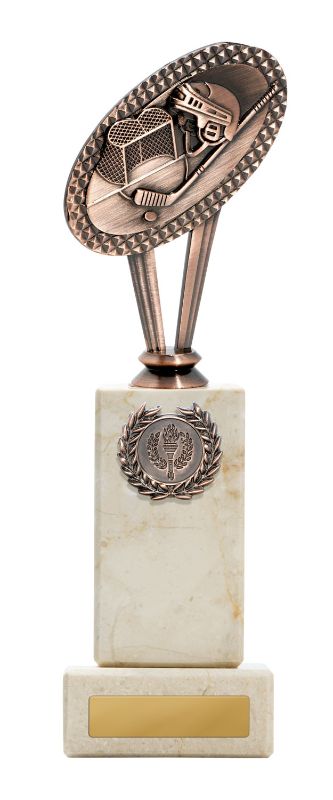 W22-9430 Metal Ice Hockey Theme on Column 25cm