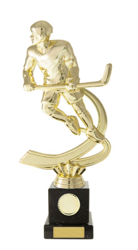 W22-9435 Ice Hockey M. on Column 22cm