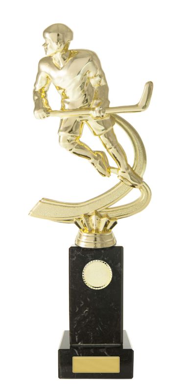 W22-9437 Ice Hockey M. on Column 28cm