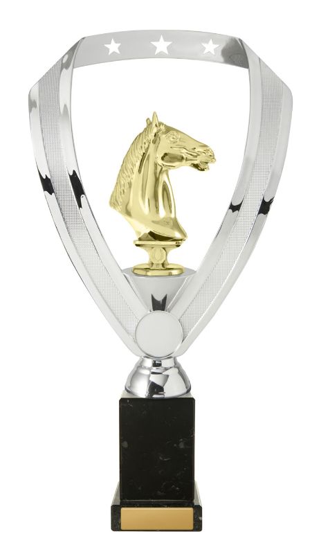 W22-9812 Backstand/Column/Horses 31.5cm
