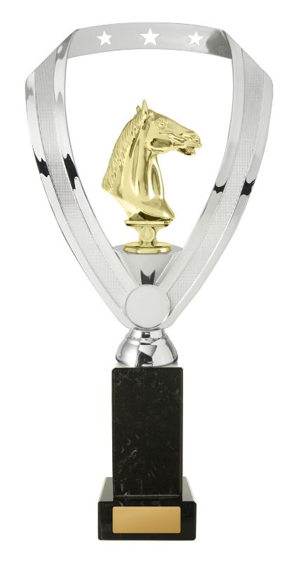 W22-9813 Backstand/Column/Horses 35cm