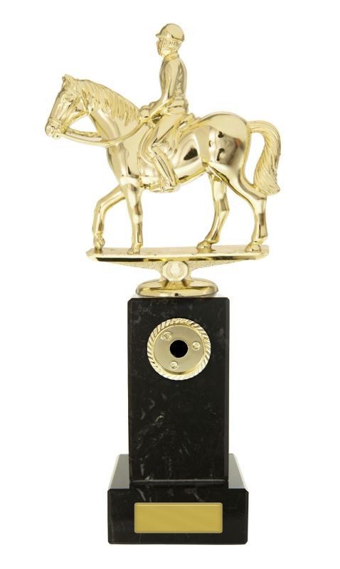 W22-9817 Equestrian Fig. on Column 24.5cm