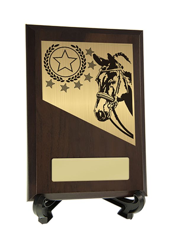 W22-9901 Plaque with Horses Trim 15.5cm