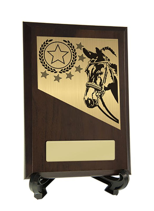 W22-9901 Plaque with Horses Trim 15.5cm