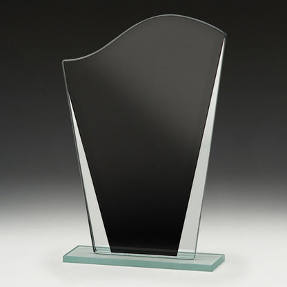 W927A Vesper Black Glass 18.5cm