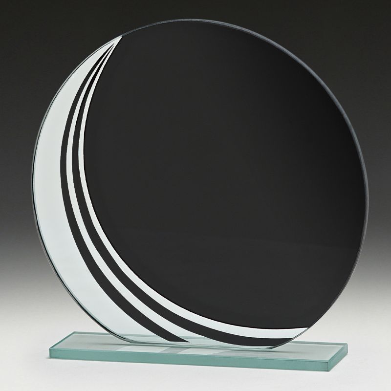 W970A Avalon Black Glass 13.5cm