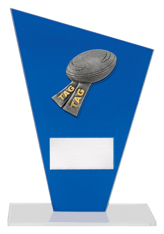 WF343C Cobalt Glass Tag 210mm – Trophy Shop