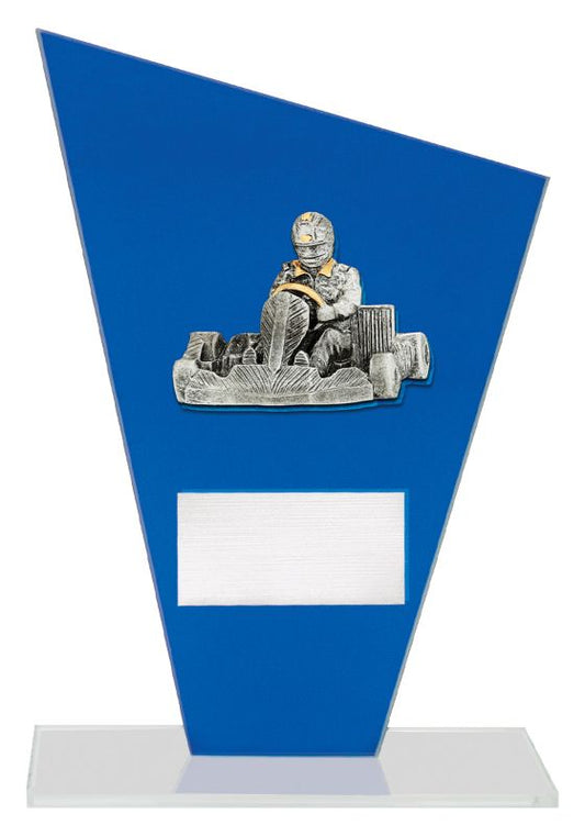 WF365C Cobalt Glass Go Kart 21cm