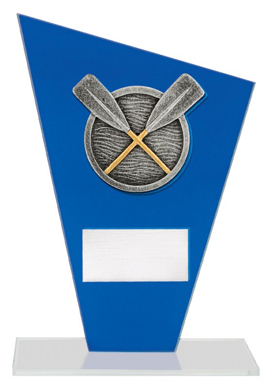 WF373A Cobalt Glass Rowing 17cm