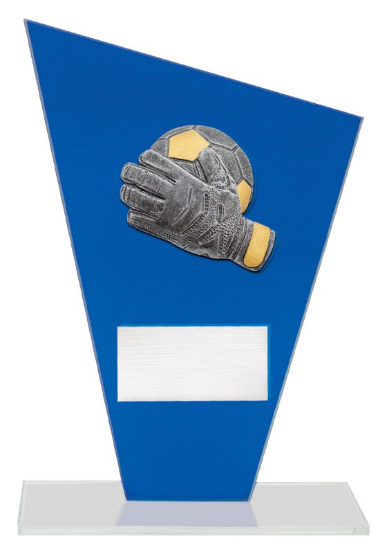 WF381C Cobalt Glass Goalkeeper 21cm