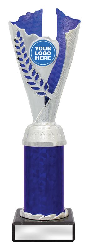 X3056 Spirit Cup Silver / Blue 25cm