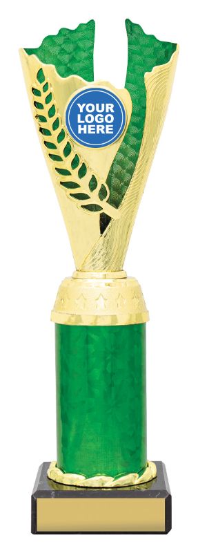 X3066 Spirit Cup Gold / Green 25cm