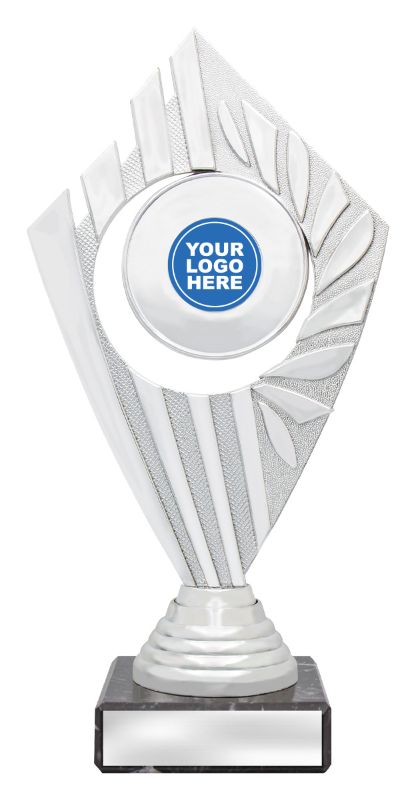 X3083 Flyer Trophies Silver / Red 20.5cm