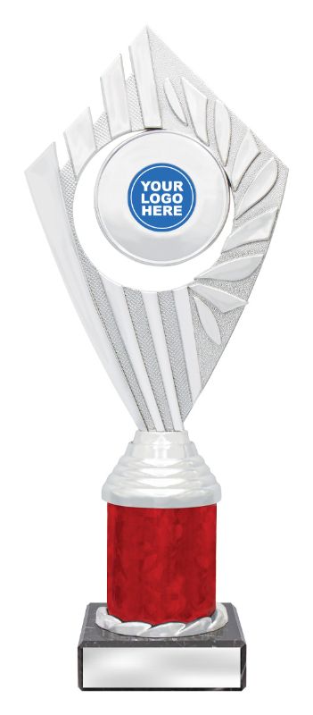 X3085 Flyer Trophies Silver / Red 26cm