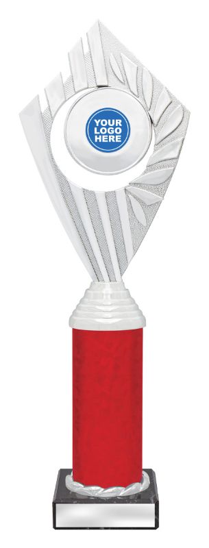 X3087 Flyer Trophies Silver / Red 30.5cm