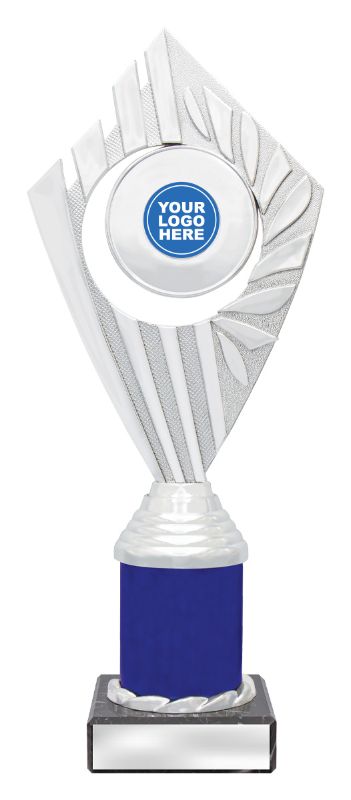 X3090 Flyer Trophies Silver / Blue 26cm