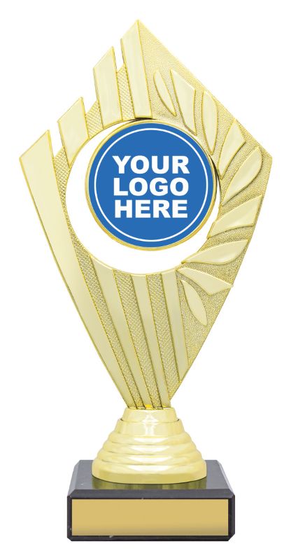 X3103 Flyer Trophies Gold / Blue 20.5cm