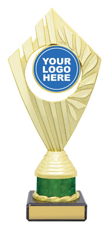 X3114 Flyer Trophies Gold / Green 23cm