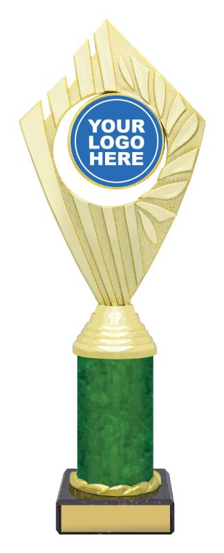 X3116 Flyer Trophies Gold / Green 28.5cm