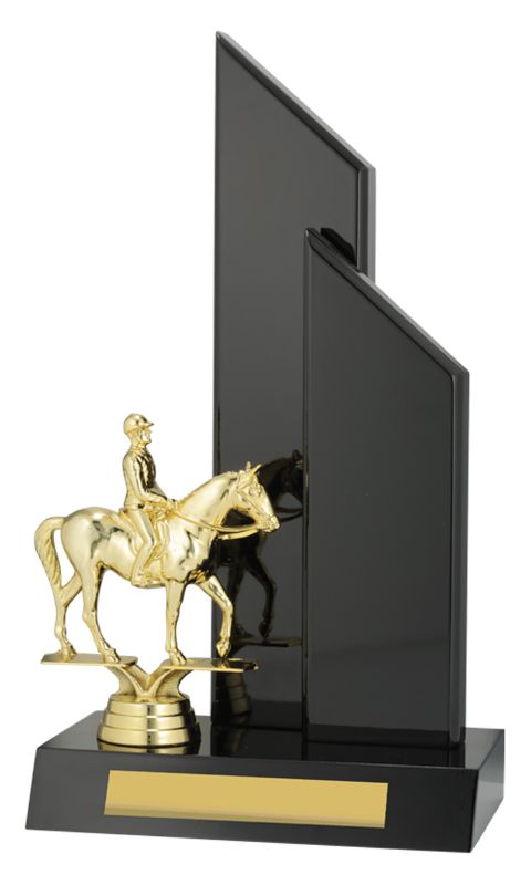 X3394 Horse Black Timber 27cm