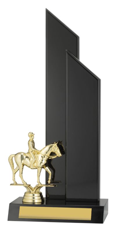 X3396 Horse Black Timber 34cm