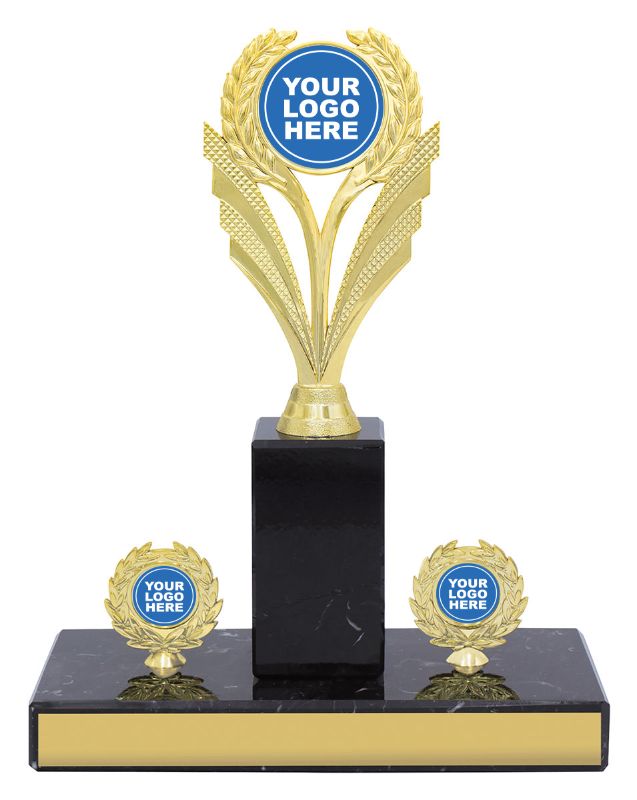 X3441 Marble Poster Trophy 30cm