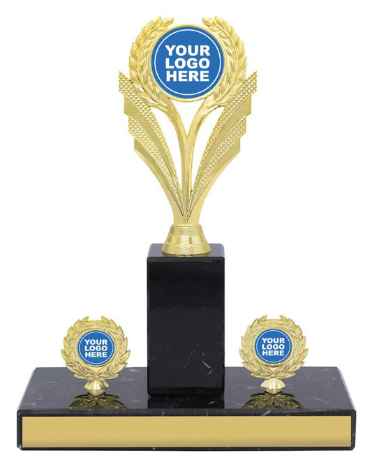 X3441 Marble Poster Trophy 30cm
