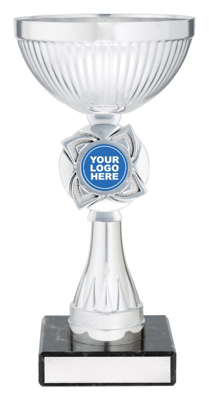 X3671 Silver Rosette 20cm