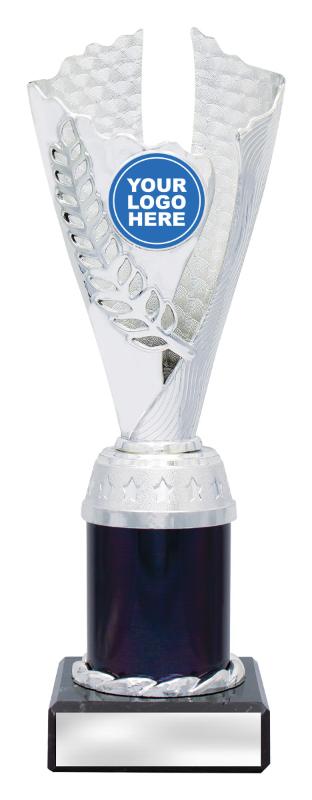 X4141 Achievement Spirit Cups - Silver / Black 22.5cm