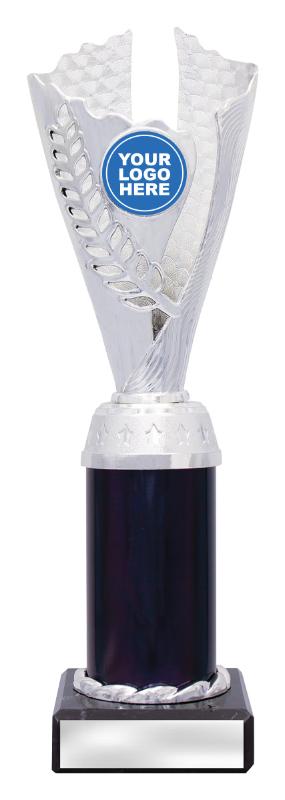 X4142 Achievement Spirit Cups - Silver / Black 25cm