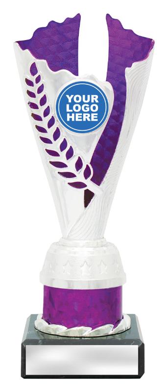 X4145 Achievement Spirit Cups - Silver / Purple 20cm