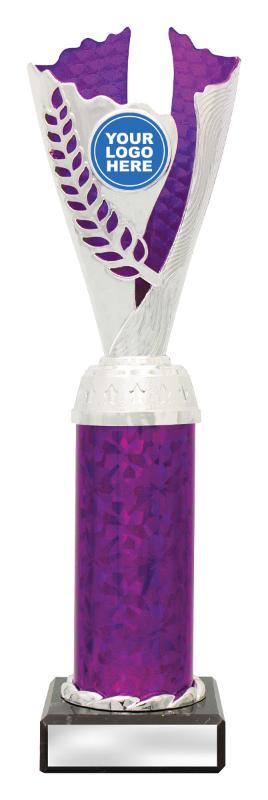 X4148 Achievement Spirit Cups - Silver / Purple 28cm