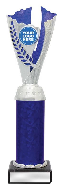 X4153 Achievement Spirit Cups - Silver / Blue 28cm