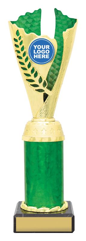 X4157 Achievement Spirit Cups - Gold / Green 25cm